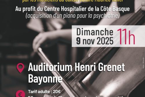 Un piano pour l’hôpital : concert caritatif le 9 novembre 2025 à Bayonne