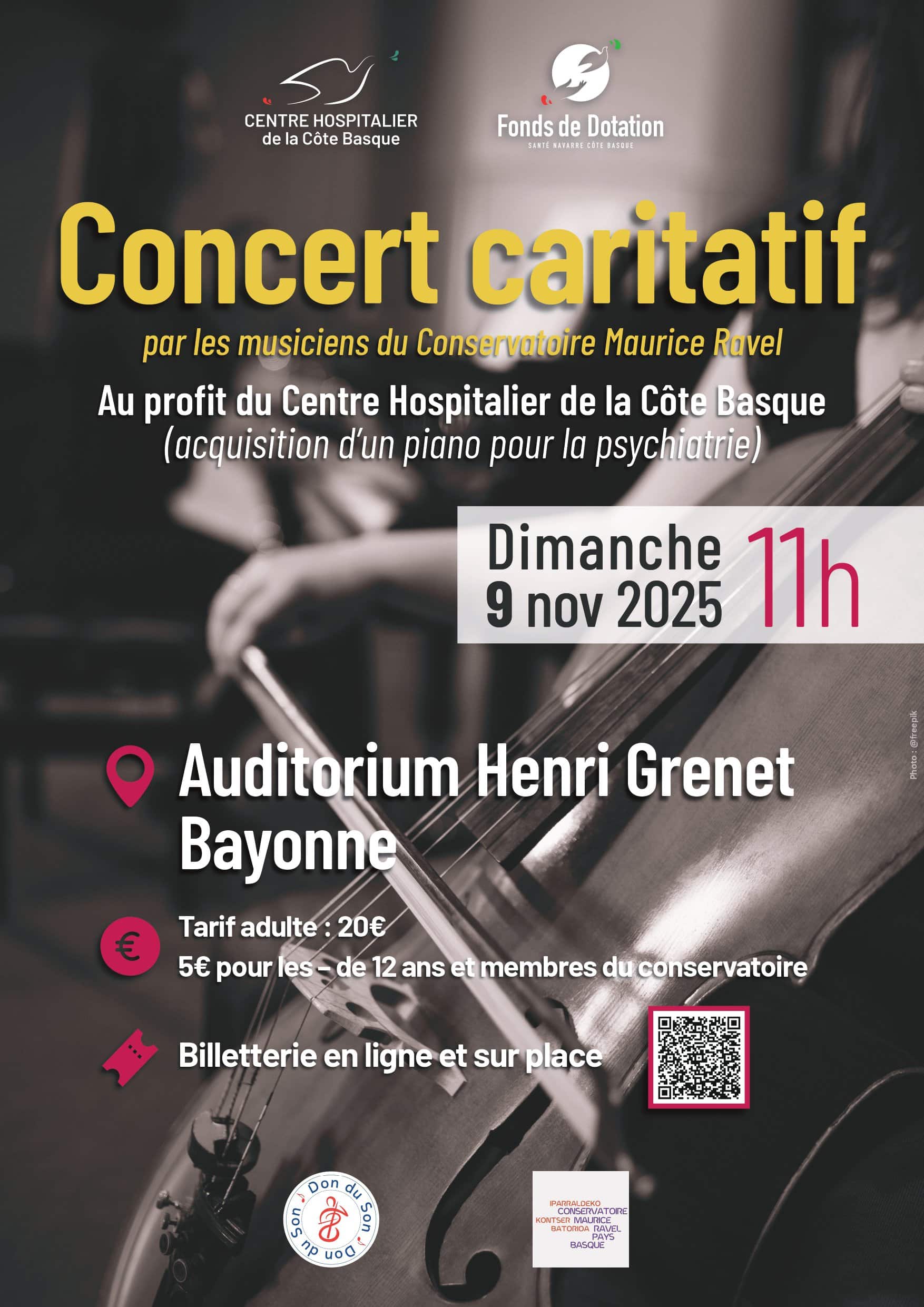 Un piano pour l’hôpital : concert caritatif le 9 novembre 2025 à Bayonne