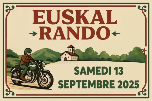 Euskal Rando en moto le 13 septembre 2025