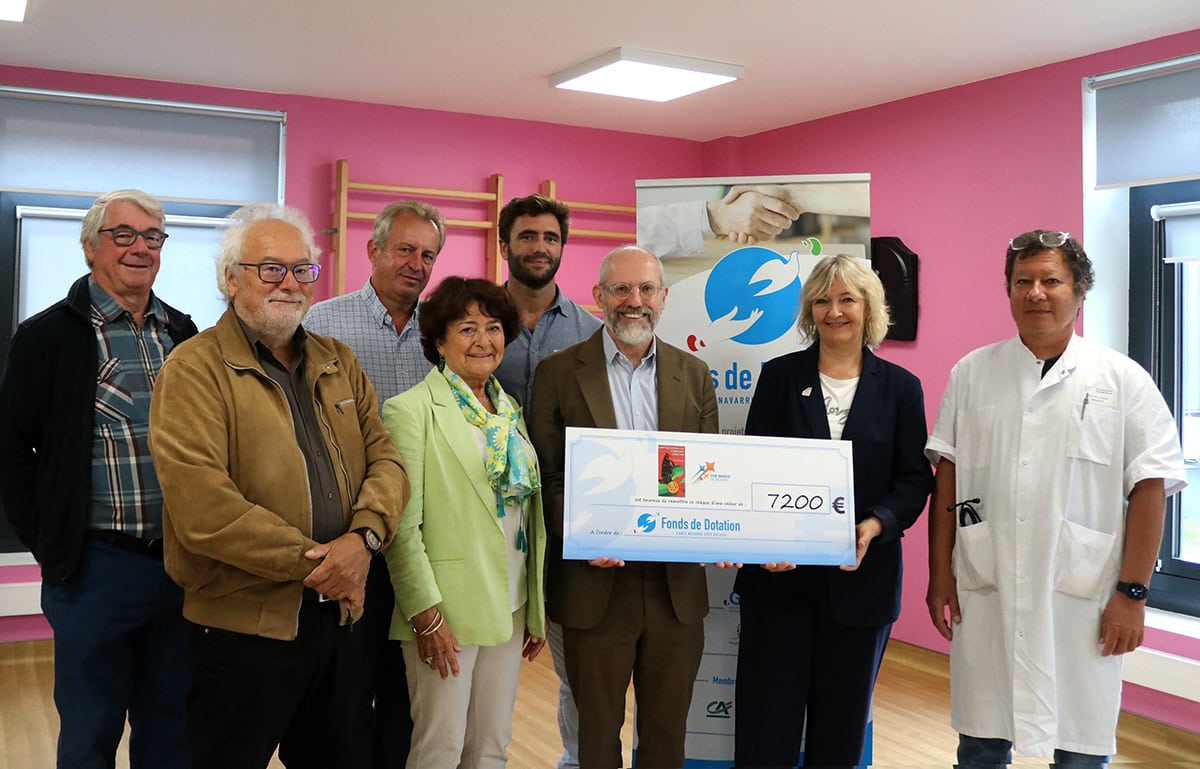 Le Rotary Club remet un chèque de 7 200 € pour le projet de l’UTAPS du Centre Hospitalier de la Côte Basque
