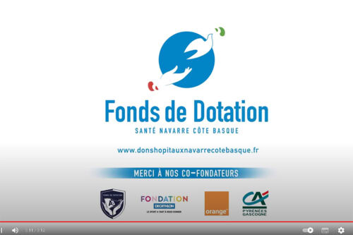 Découvrez le Fonds de Dotation Santé Navarre Côte Basque ses projets et ses principaux partenaires en vidéo