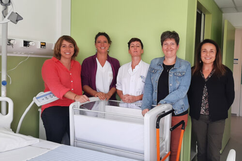 Des berceaux de cododo à la maternité du Centre Hospitalier de Saint-Palais
