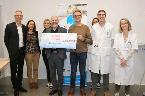 La Garazi en Rose remet un chèque au Fonds de Dotation en soutien à 3 projets portés par le GHT Navarre Côte Basque