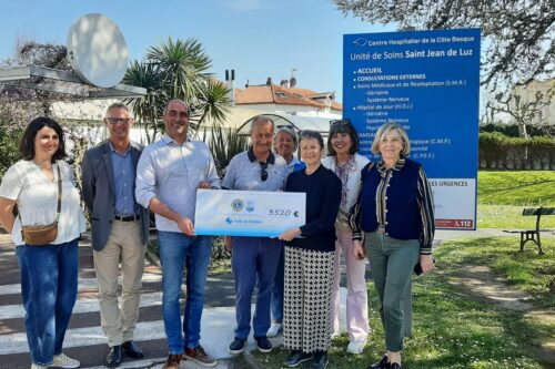 Le Lions Club de Saint-Jean-de-Luz en soutien au Centre Hospitalier de la Côte Basque