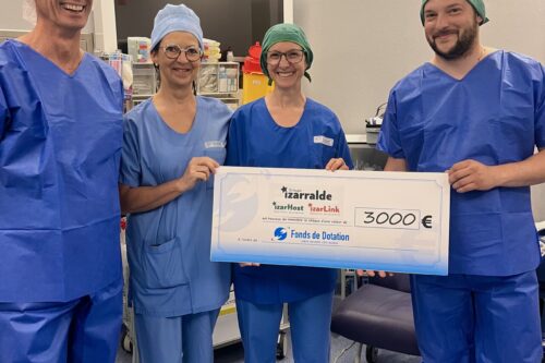 La société Izarralde en soutien au projet de bulle apaisante au bloc opératoire du CHCB