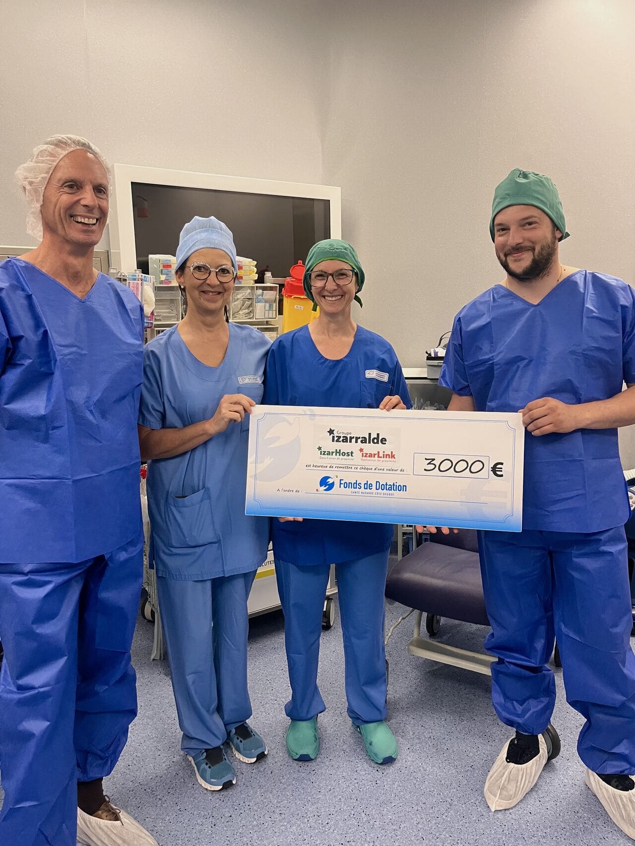 La société Izarralde en soutien au projet de bulle apaisante au bloc opératoire du CHCB