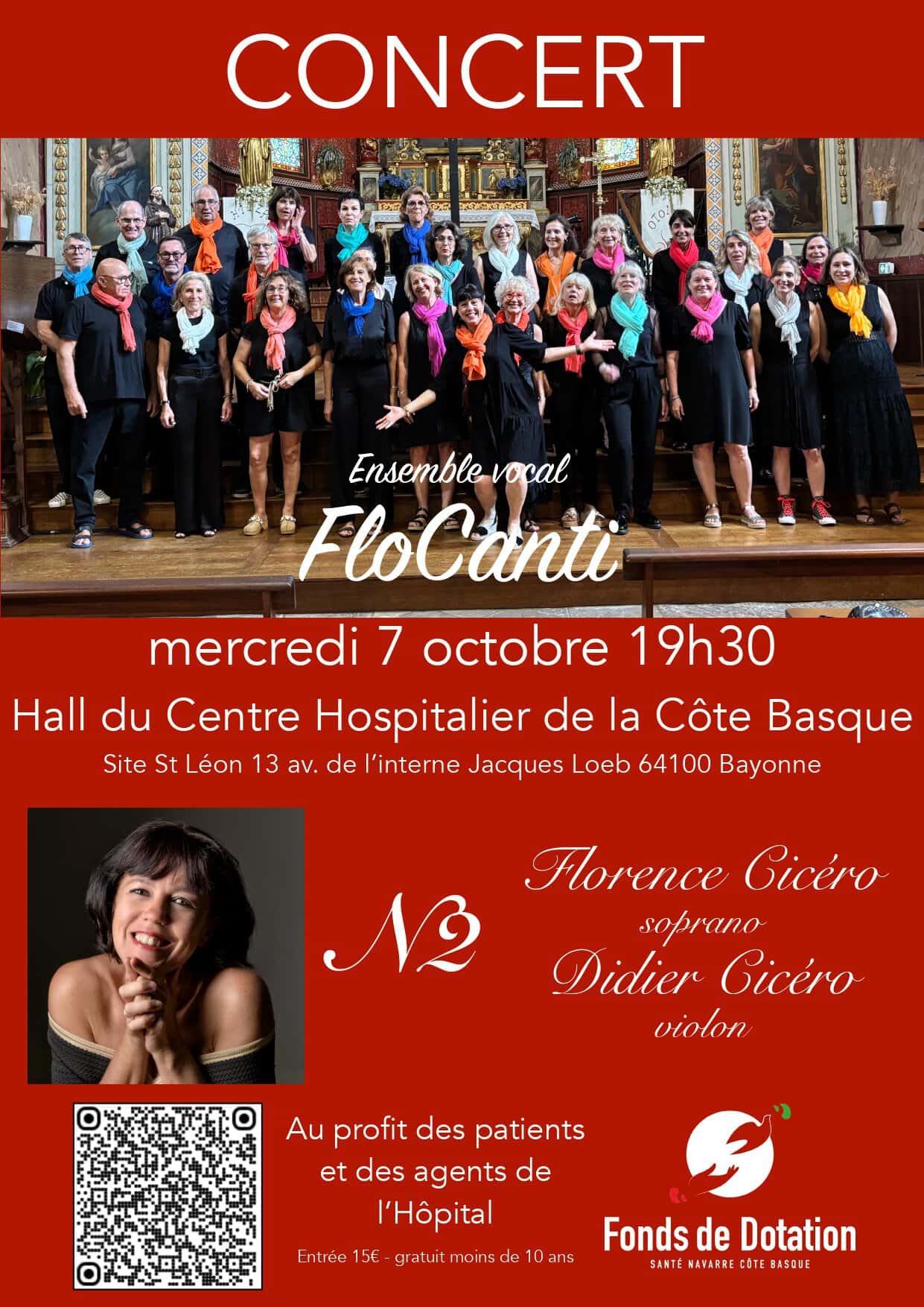 Save the date ! Le 7 octobre, la musique résonnera dans le hall de l&rsquo;hôpital de Bayonne.