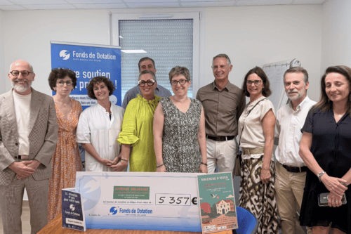 Remise de chèque pour la maternité du Centre Hospitalier de Saint-Palais